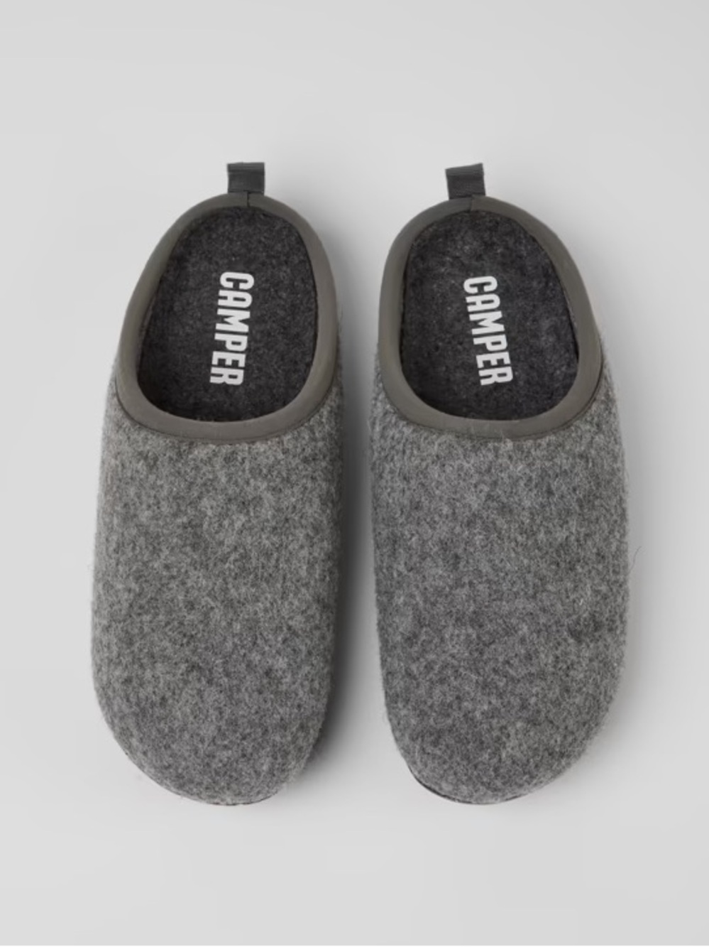 New Camper Wabi Wool Slippers in Grey Size EU 41 (US 10)